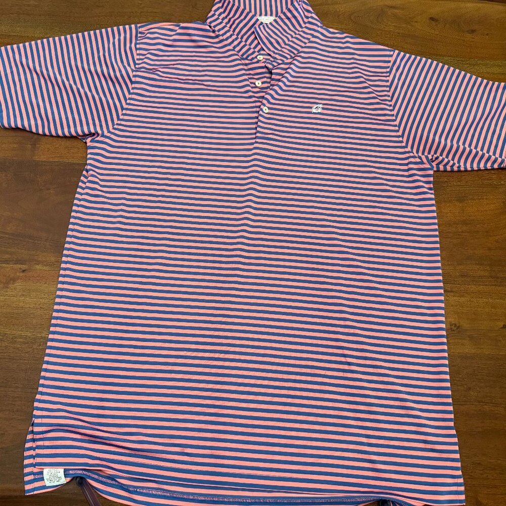 Pink Blue Peter Millar Men's Summer Comfort Performance Polo
